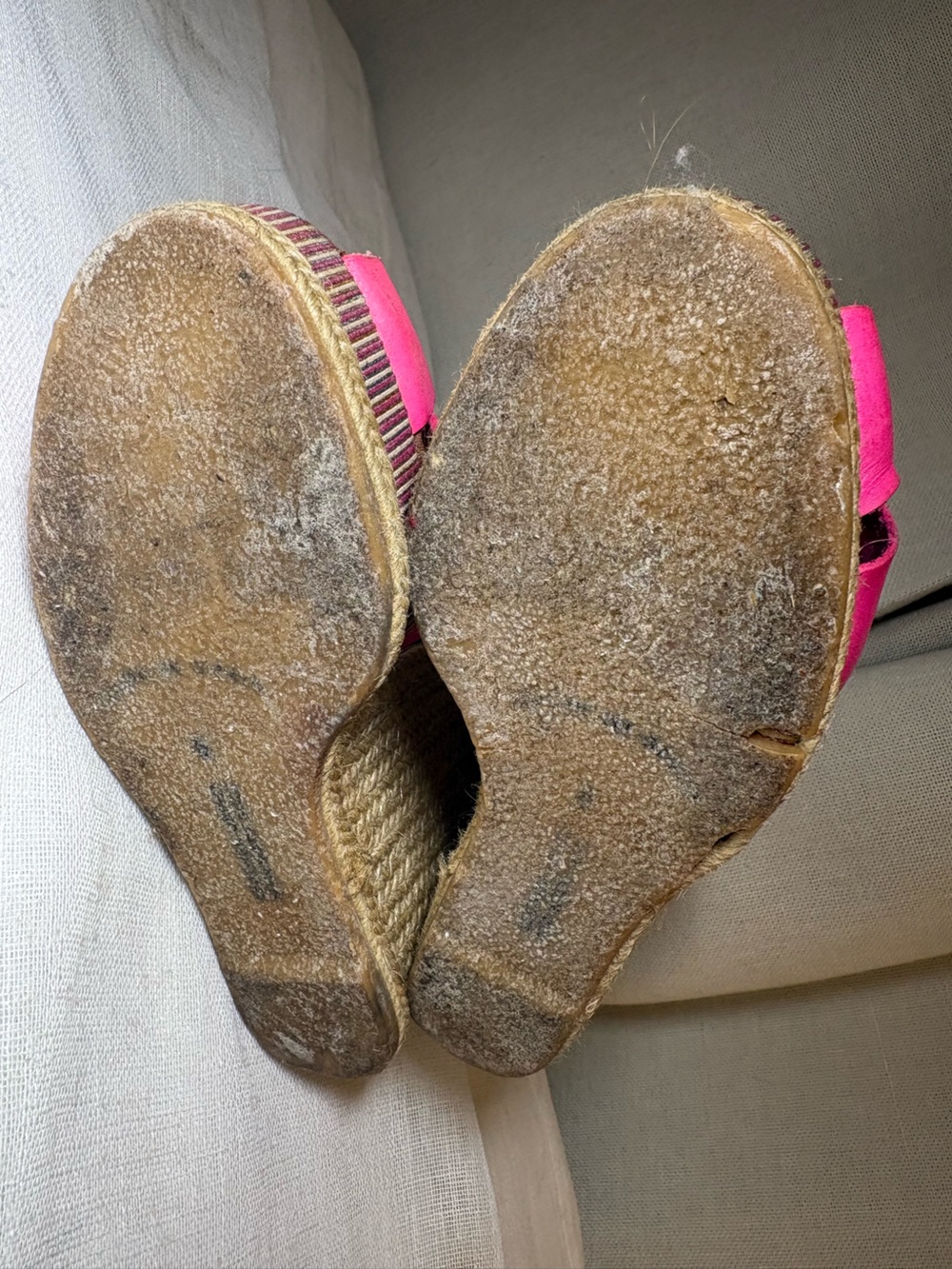 Casteller Pink Leather Espadrille Wedge Sandals Platform Heels Spain Made Sz 6 - Picture 8 of 10